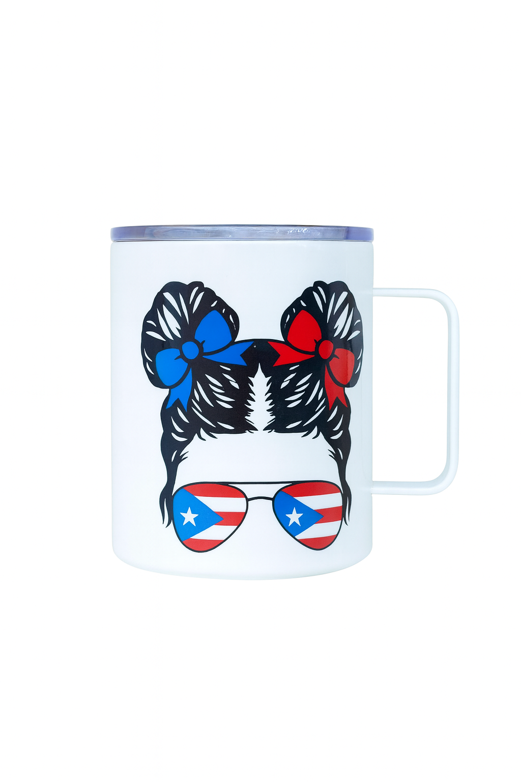 Cubano 100% Tazas Termicas Personalizadas with Cuban Flag Design and Tropical Patterns Coffee Mug for Hot & Cold Beverages