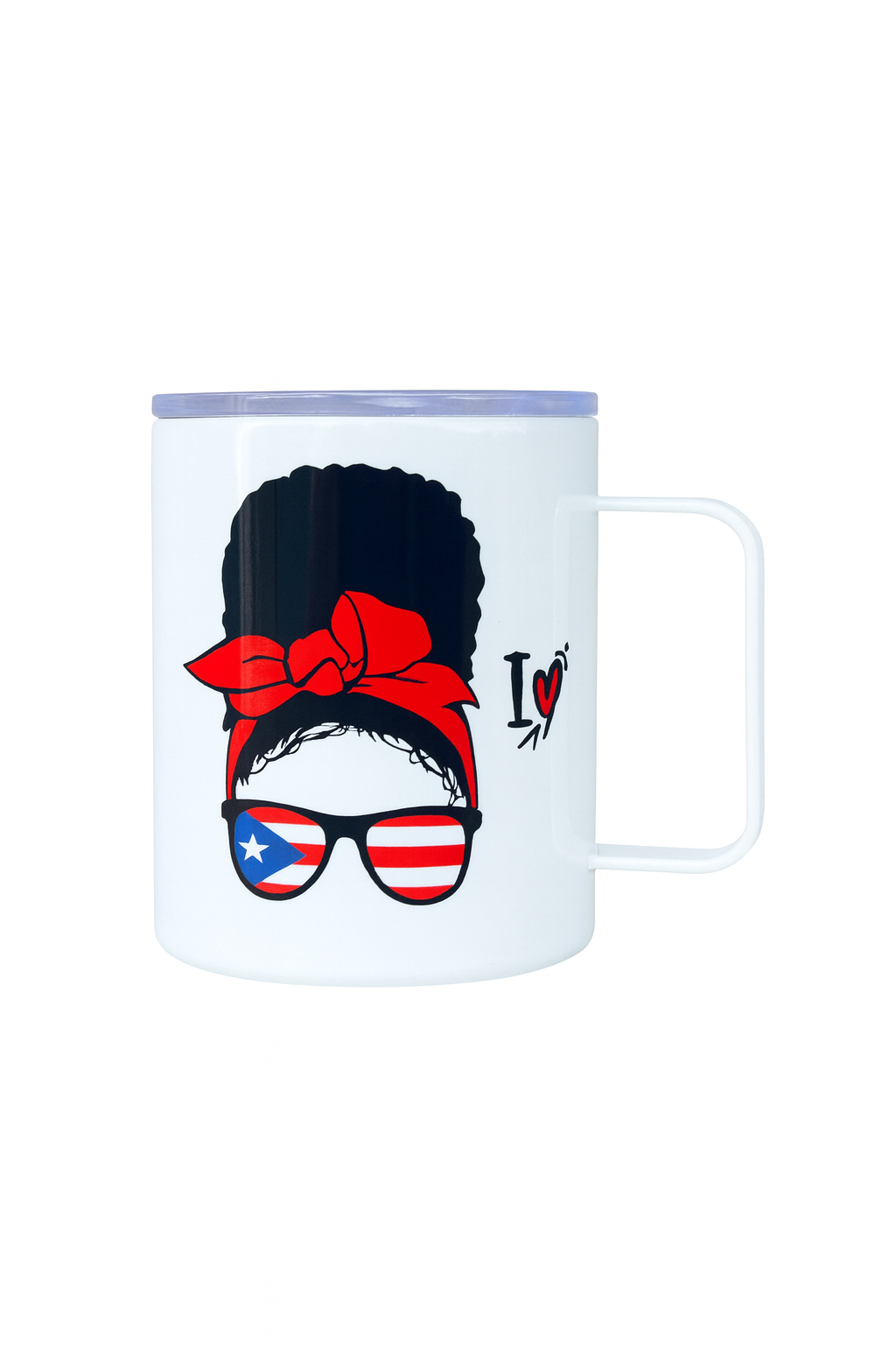 Cubano 100% Tazas Termicas Personalizadas with Cuban Flag Design and Tropical Patterns Coffee Mug for Hot & Cold Beverages